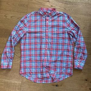 Vineyard Vines Mens XL Plaid Performance Classic Fit Tucker Shirt